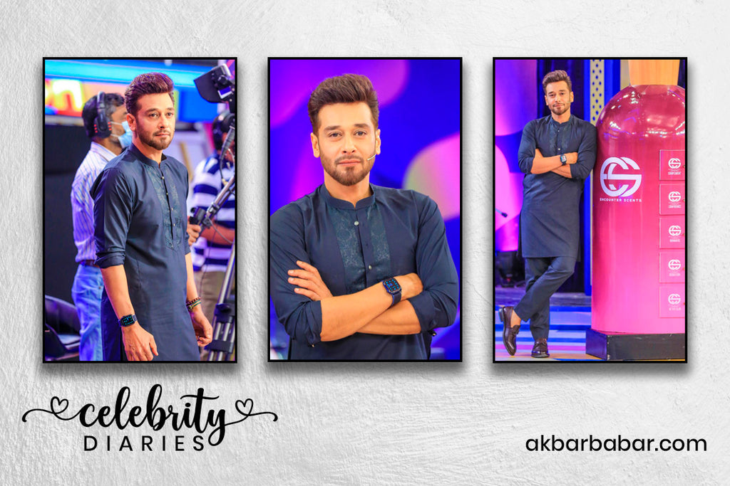 Faysal Qureshi spotted wearing our Eid Collection Kameez Shalwar