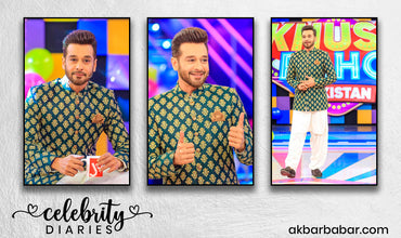 Faysal Qureshi in our Prince Coat